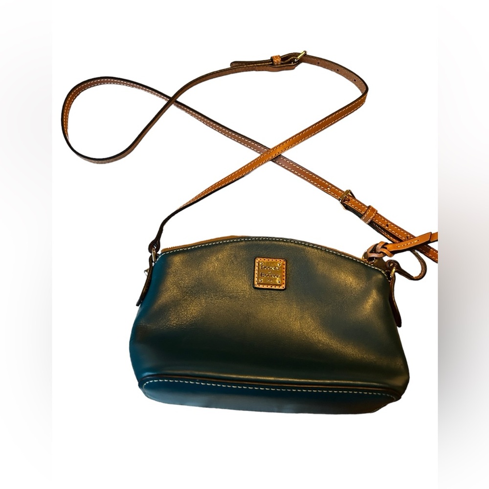 Dooney & Bourke Green and Brown Shoulder Bag